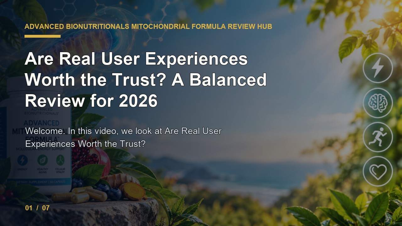 Advanced Bionutritionals Mitochondrial Formula Review: Are Real User Experiences Worth the Trust a Balanced Review for 2026 video thumbnail