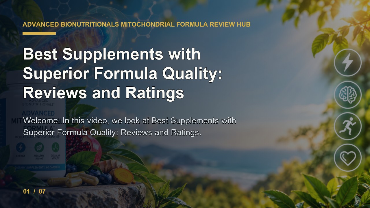 Advanced Bionutritionals Mitochondrial Formula Review: Best Supplements with Superior Formula Quality Reviews and Ratings video thumbnail