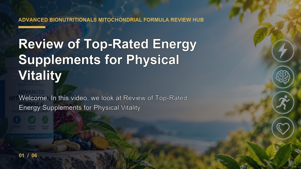 Advanced Bionutritionals Mitochondrial Formula Review: Review of Top Rated Energy Supplements for Physical Vitality video thumbnail