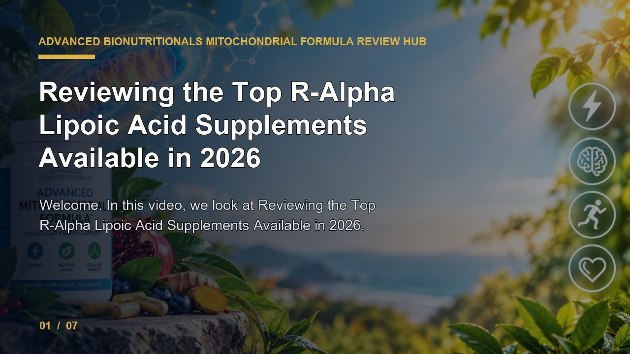 Advanced Bionutritionals Mitochondrial Formula Review: Reviewing the Top R Alpha Lipoic Acid Supplements Available in 2026 video thumbnail