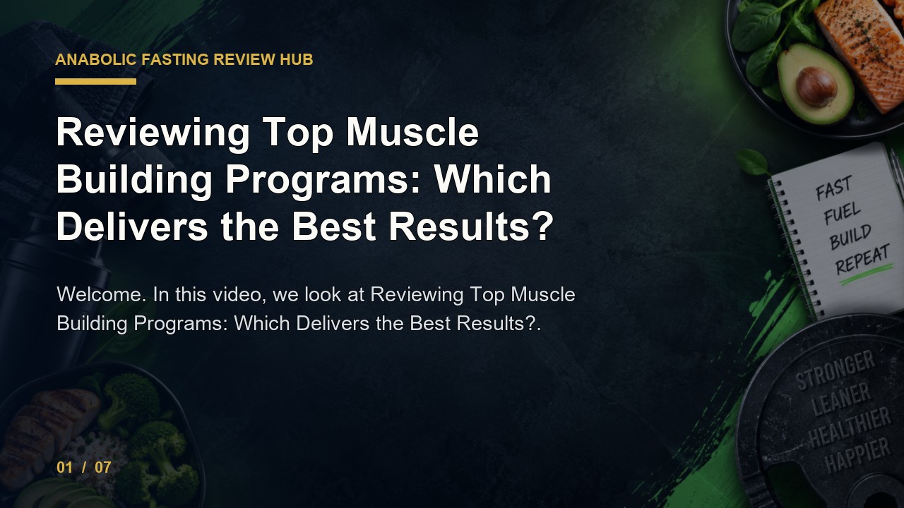 Anabolic Fasting Review: Reviewing Top Muscle Building Programs Which Delivers the Best Results video thumbnail