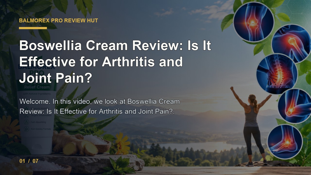 Balmorex Pro Review: Boswellia Cream Review Is It Effective for Arthritis and Joint Pain video thumbnail