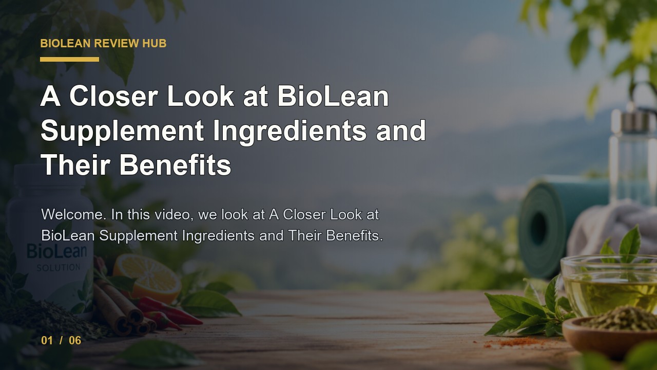 BioLean Review: a Closer Look at BioLean Supplement Ingredients and Their Benefits video thumbnail