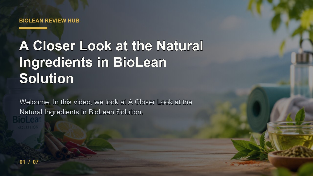 BioLean Review: a Closer Look at the Natural Ingredients in BioLean Solution video thumbnail