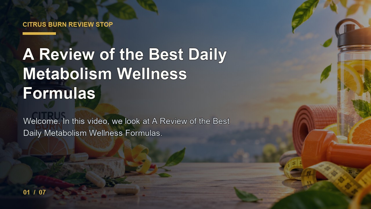 Citrus Burn Review: a Review of the Best Daily Metabolism Wellness Formulas video thumbnail
