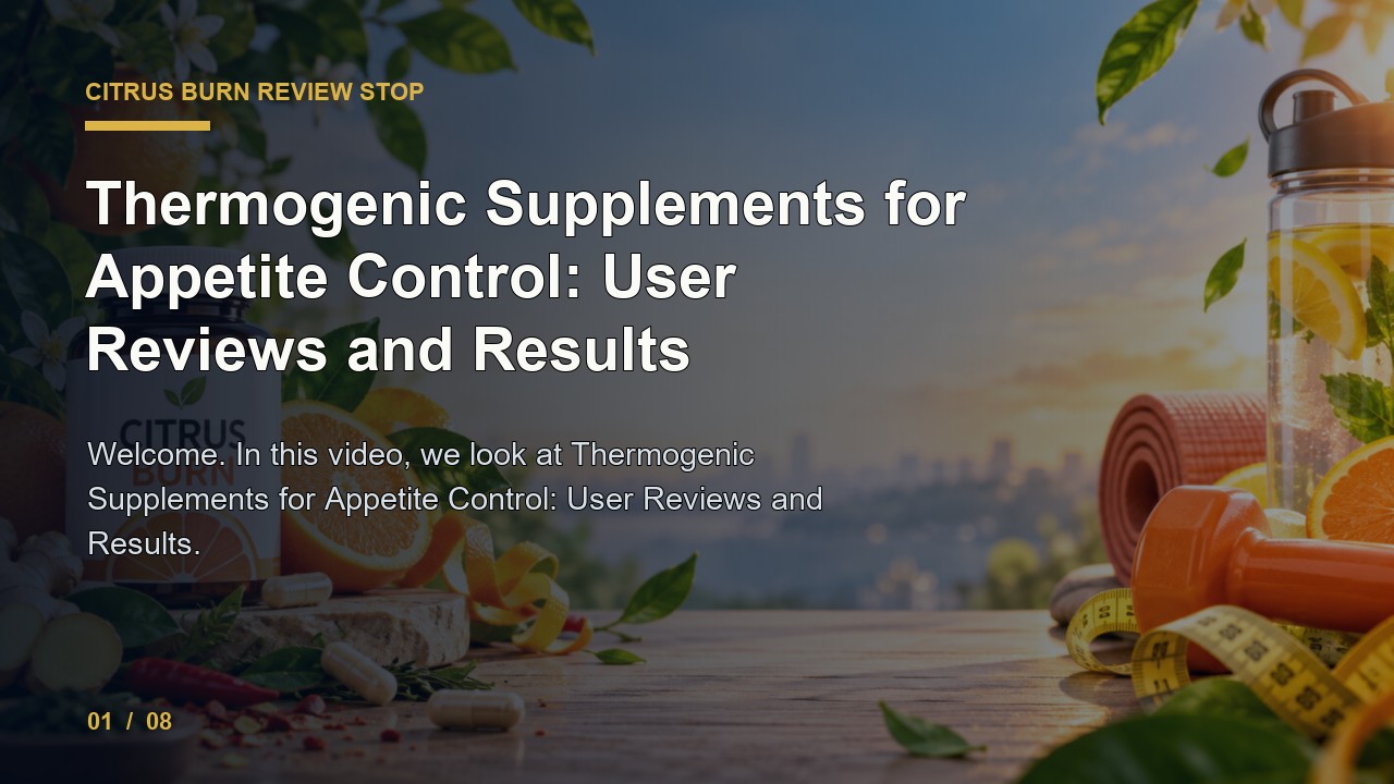Citrus Burn Review: Thermogenic Supplements for Appetite Control User Reviews and Results video thumbnail
