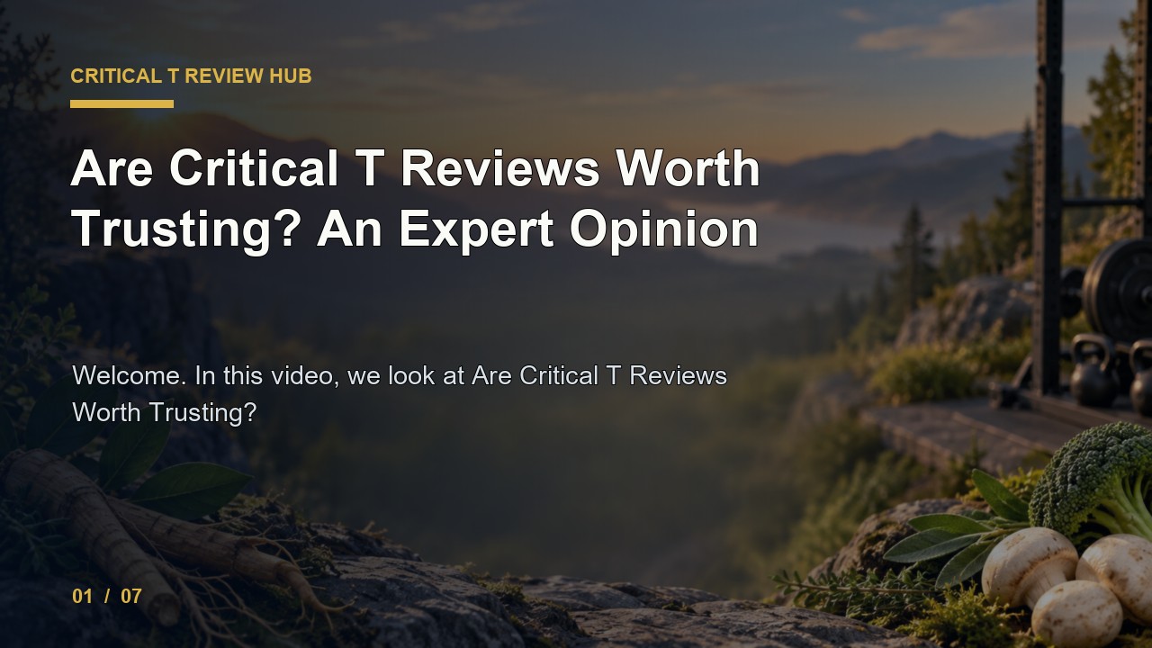 Critical T Review: Are Critical T Reviews Worth Trusting an Expert Opinion video thumbnail