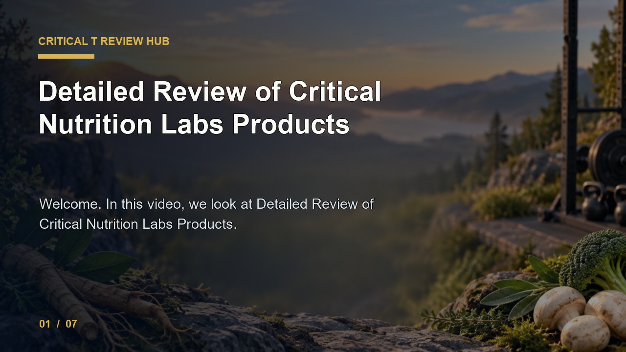 Critical T Review: Detailed Review of Critical Nutrition Labs Products video thumbnail