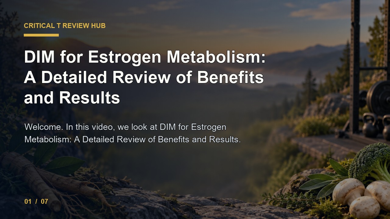 Critical T Review: Dim for Estrogen Metabolism a Detailed Review of Benefits and Results video thumbnail