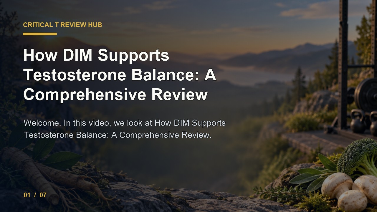 Critical T Review: How Dim Supports Testosterone Balance a Comprehensive Review video thumbnail