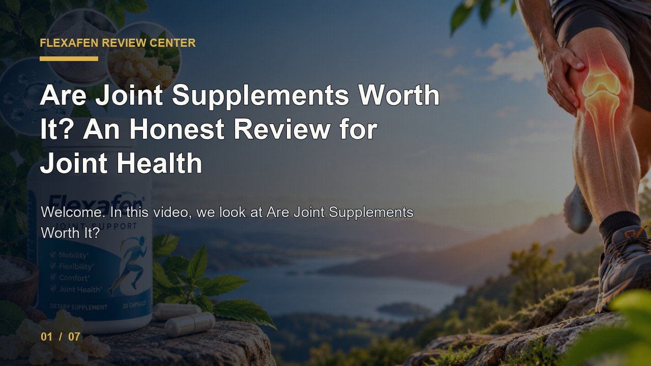 Flexafen Review: Are Joint Supplements Worth It an Honest Review for Joint Health video thumbnail
