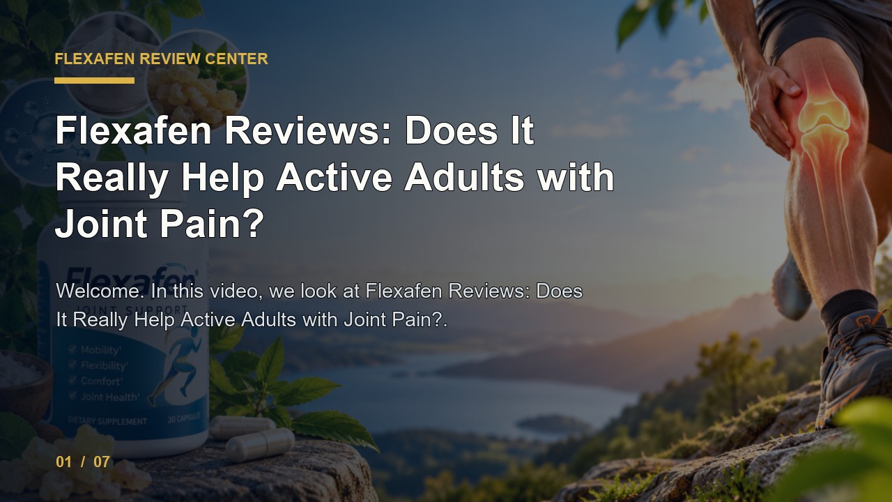 Flexafen Review: Flexafen Reviews Does It Really Help Active Adults with Joint Pain video thumbnail