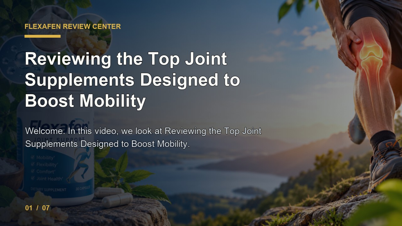 Flexafen Review: Reviewing the Top Joint Supplements Designed to Boost Mobility video thumbnail