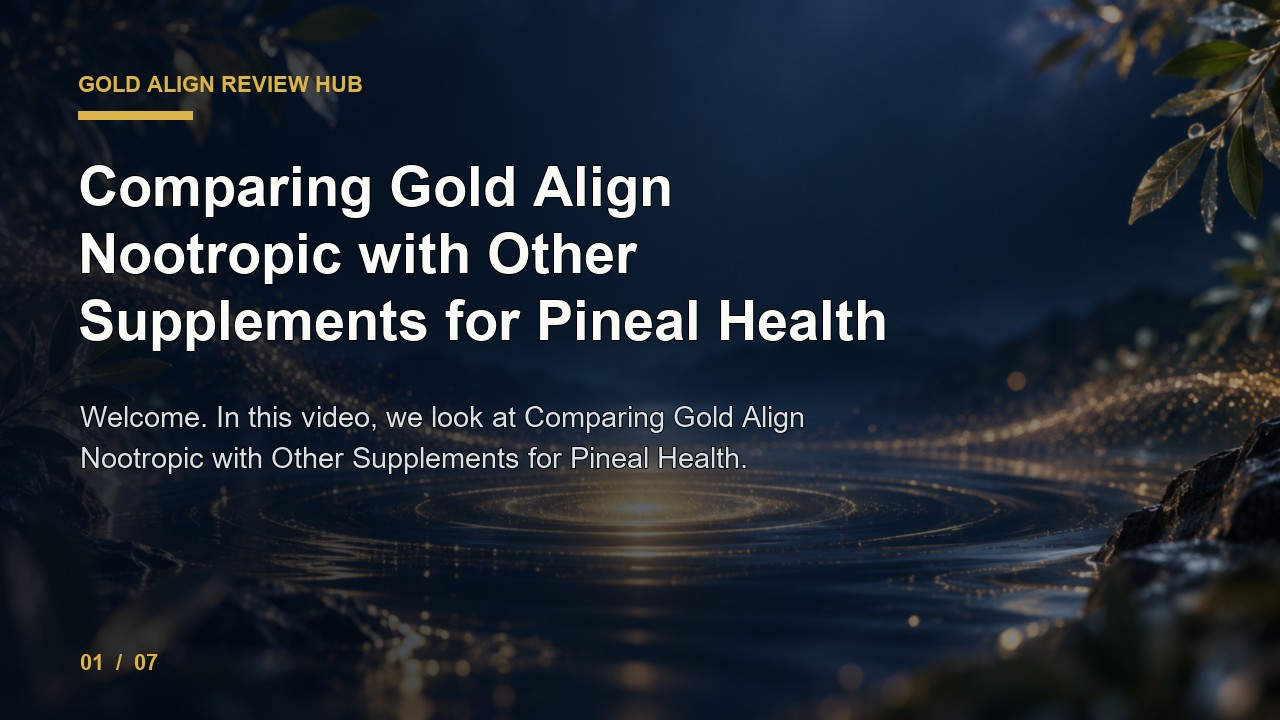 Gold Align Review: Comparing Gold Align Nootropic with Other Supplements for Pineal Health video thumbnail