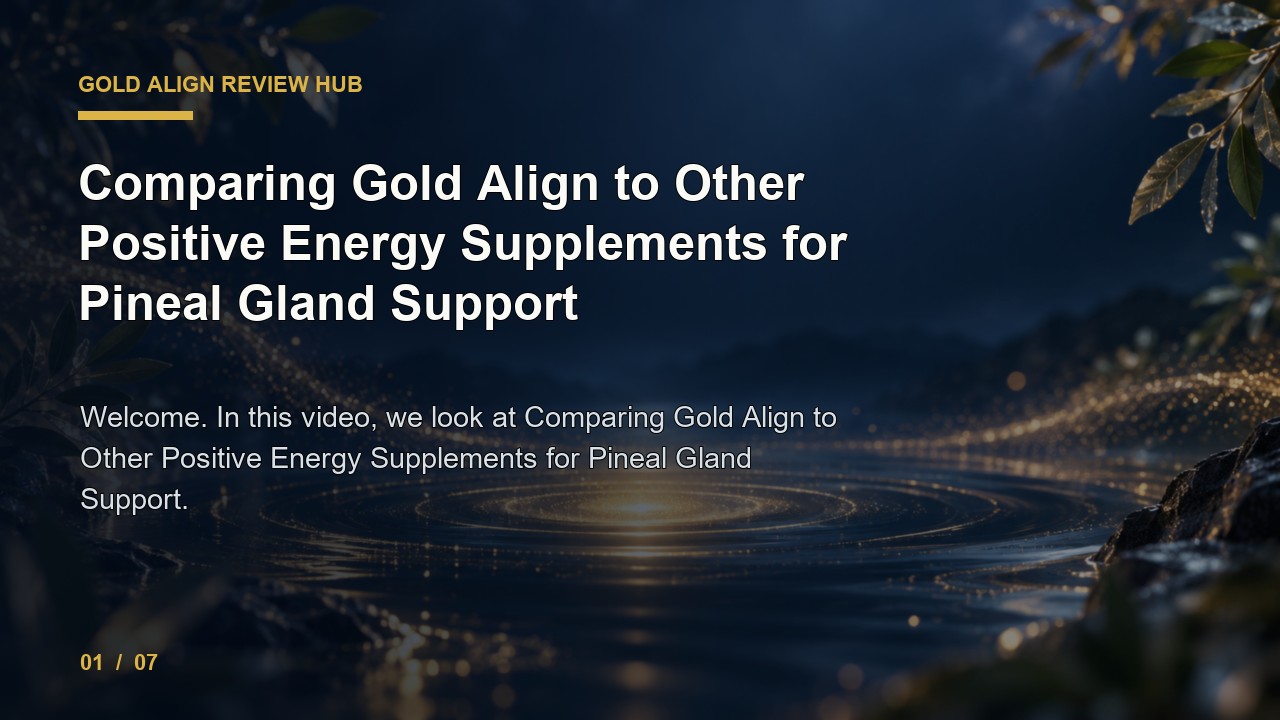 Gold Align Review: Comparing Gold Align to Other Positive Energy Supplements for Pineal Gland Support video thumbnail