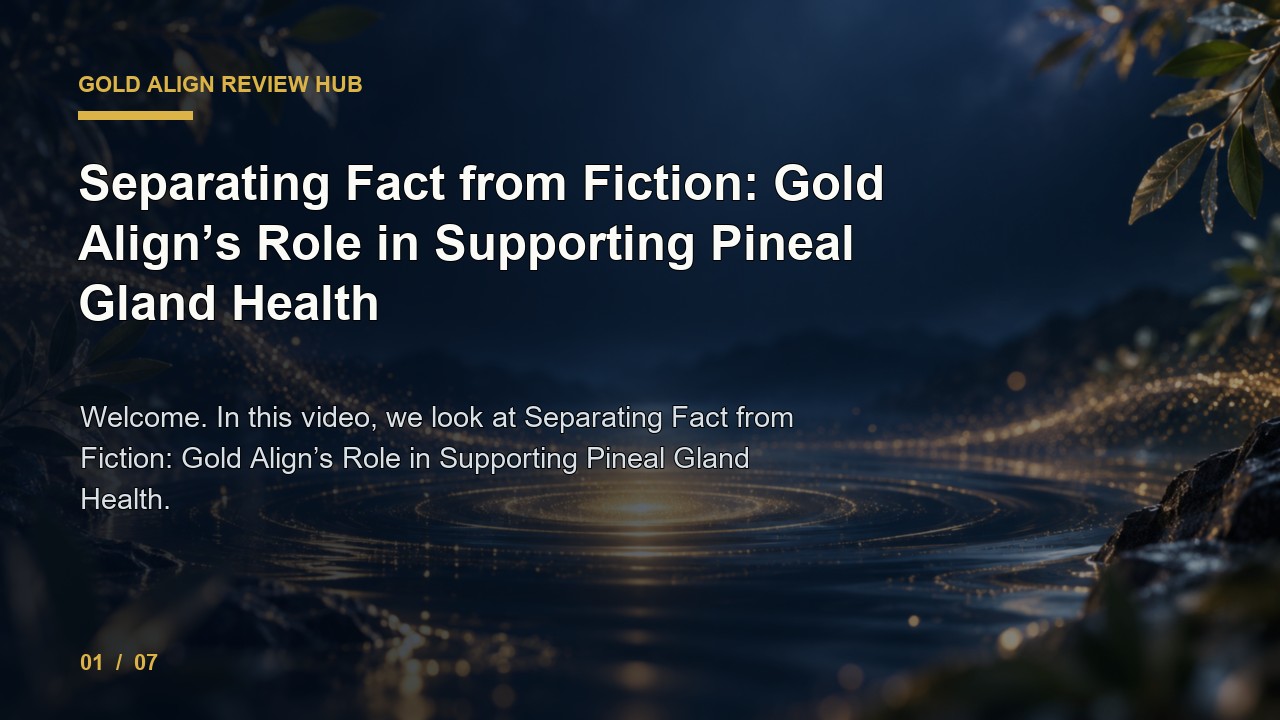 Gold Align Review: Separating Fact from Fiction Gold Align's Role in Supporting Pineal Gland Health video thumbnail