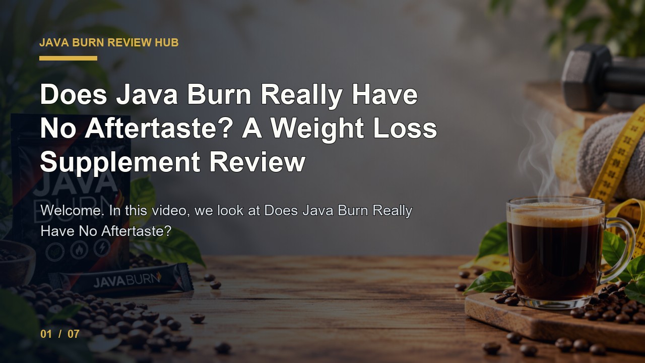 Java Burn Review: Does Java Burn Really Have No Aftertaste a Weight Loss Supplement Review video thumbnail