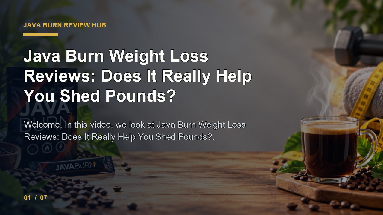Java Burn Review: Java Burn Weight Loss Reviews Does It Really Help You Shed Pounds video thumbnail
