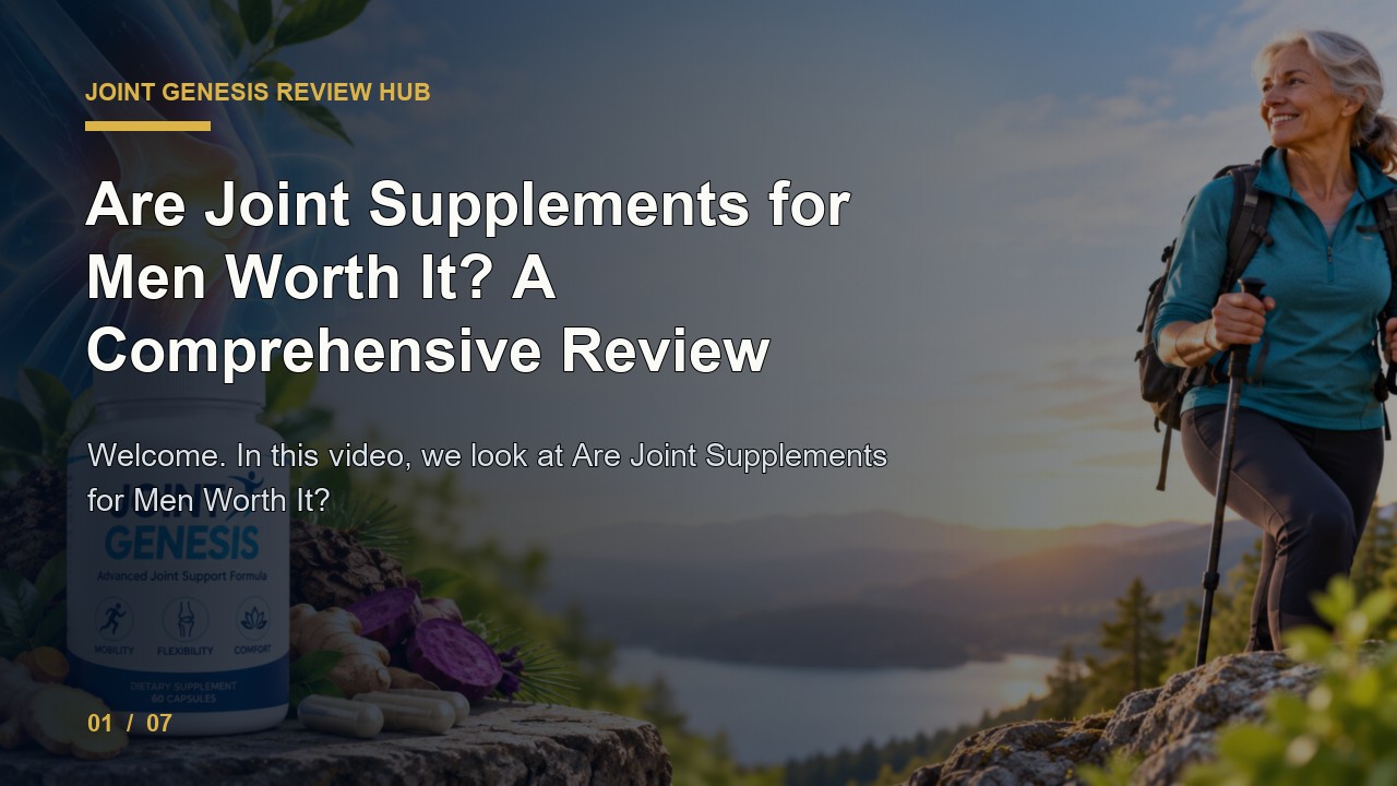 Joint Genesis Review: Are Joint Supplements for Men Worth It a Comprehensive Review video thumbnail