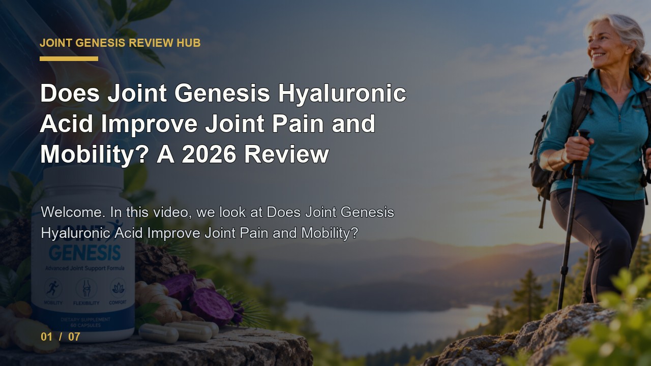 Joint Genesis Review: Does Joint Genesis Hyaluronic Acid Improve Joint Pain and Mobility a 2026 Review video thumbnail