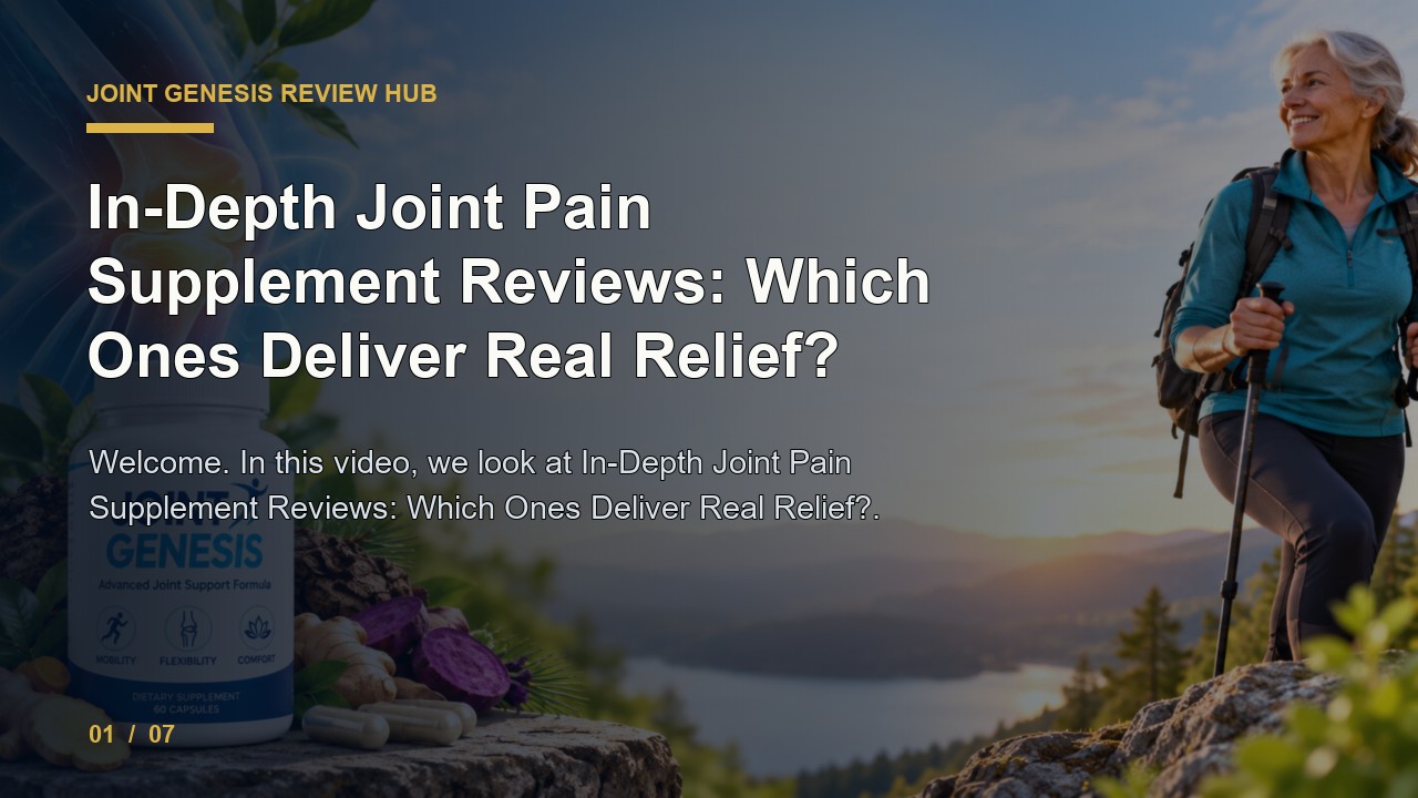 Joint Genesis Review: in Depth Joint Pain Supplement Reviews Which Ones Deliver Real Relief video thumbnail
