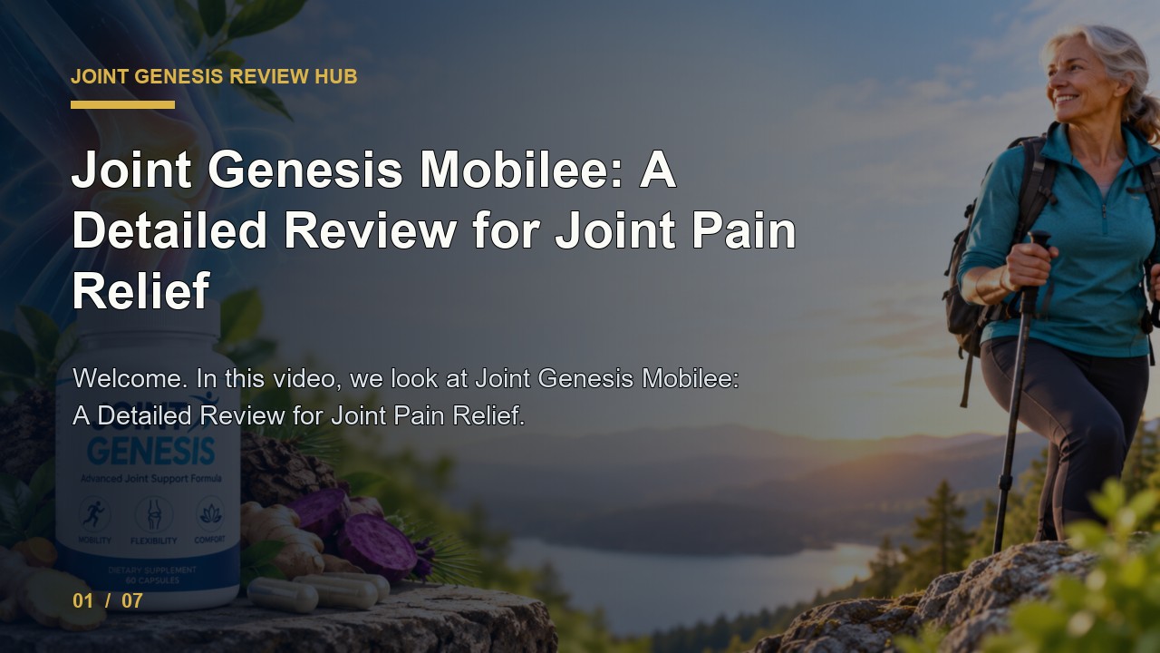 Joint Genesis Review: Joint Genesis Mobilee a Detailed Review for Joint Pain Relief video thumbnail