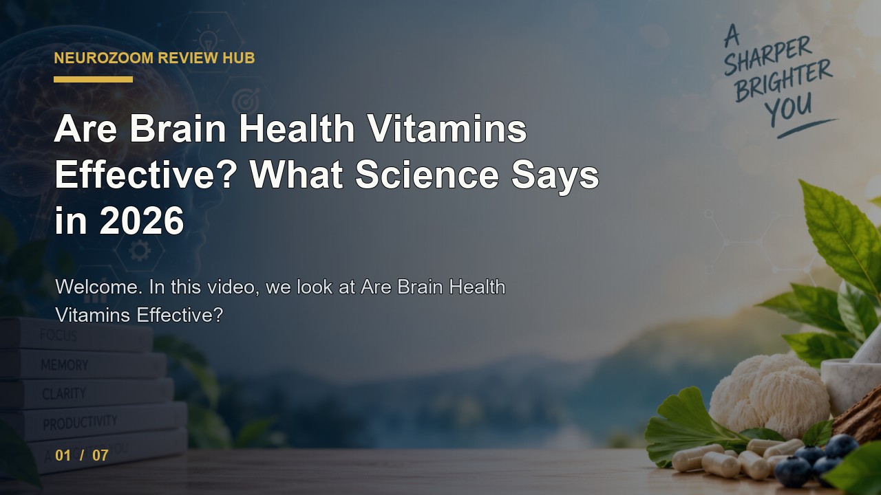 NeuroZoom Review: Are Brain Health Vitamins Effective What Science Says in 2026 video thumbnail