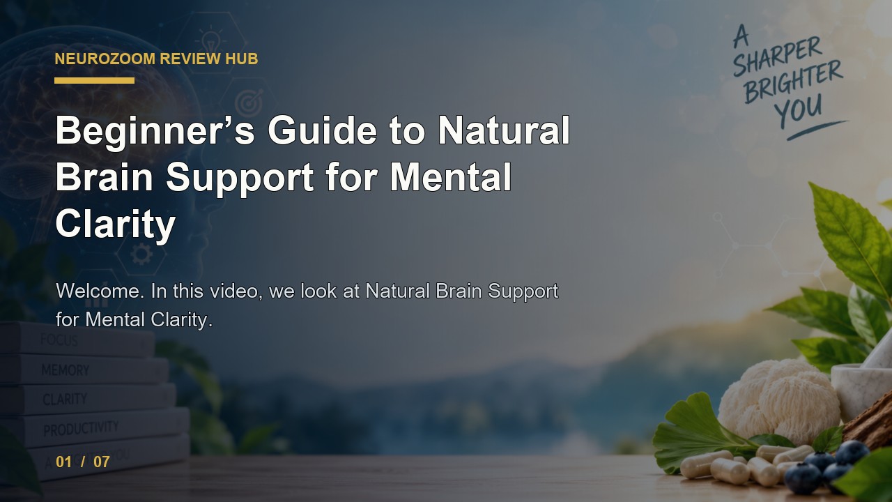 NeuroZoom Review: Beginner's Guide to Natural Brain Support for Mental Clarity video thumbnail