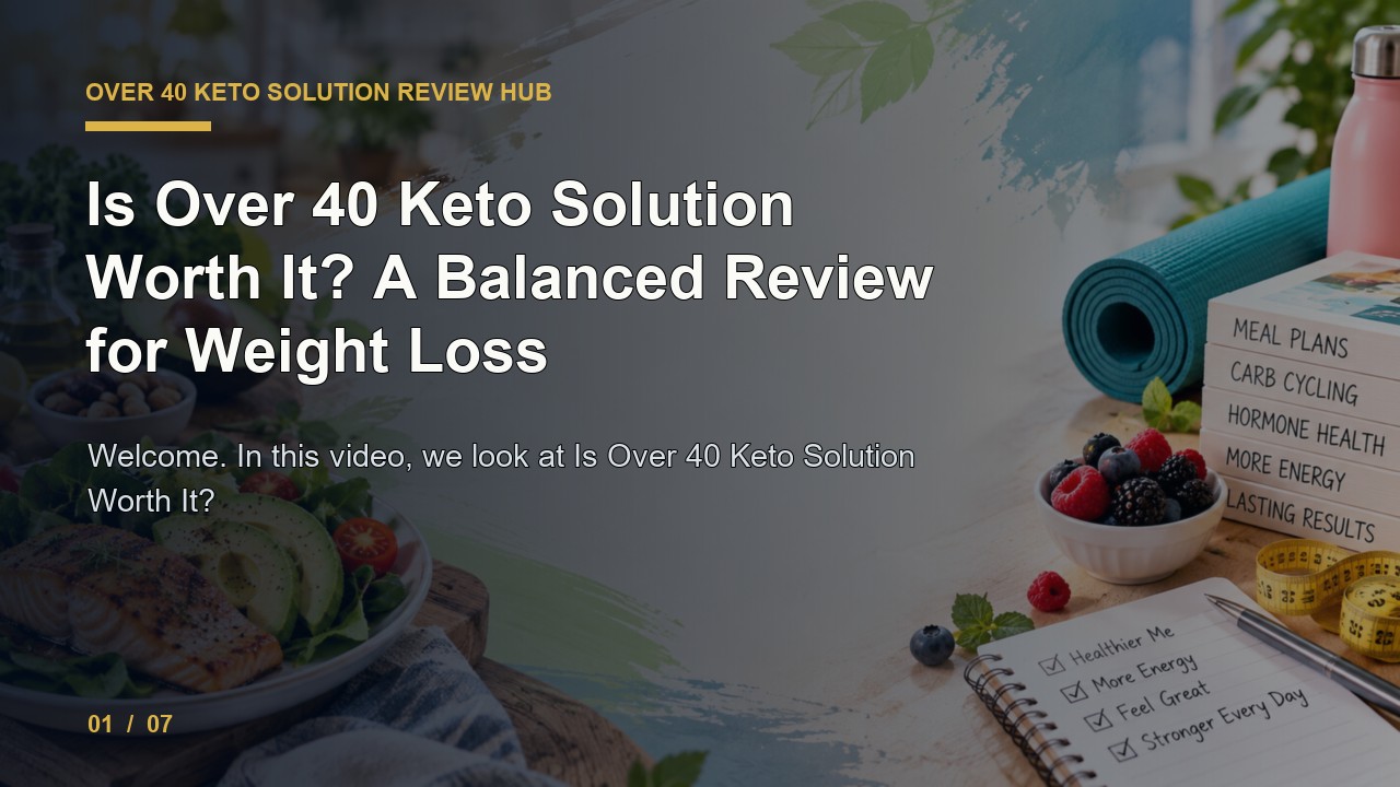 Over 40 Keto Solution Review: Is Over 40 Keto Solution Worth It a Balanced Review for Weight Loss video thumbnail