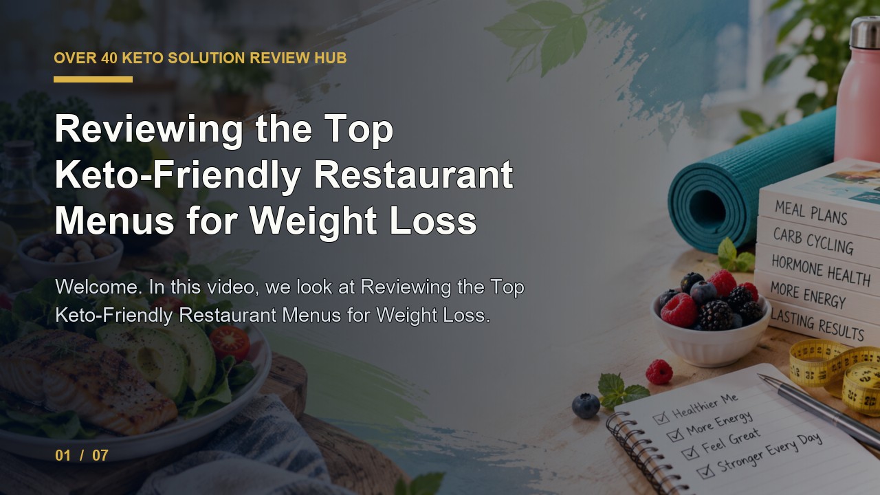 Over 40 Keto Solution Review: Reviewing the Top Keto Friendly Restaurant Menus for Weight Loss video thumbnail