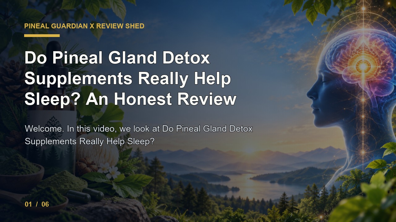 Pineal Guardian X Review: Do Pineal Gland Detox Supplements Really Help Sleep an Honest Review video thumbnail
