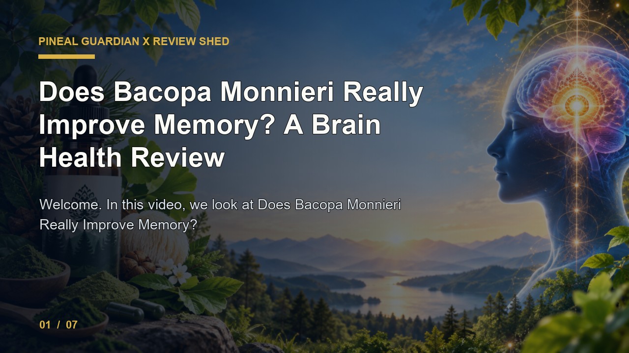 Pineal Guardian X Review: Does Bacopa Monnieri Really Improve Memory a Brain Health Review video thumbnail
