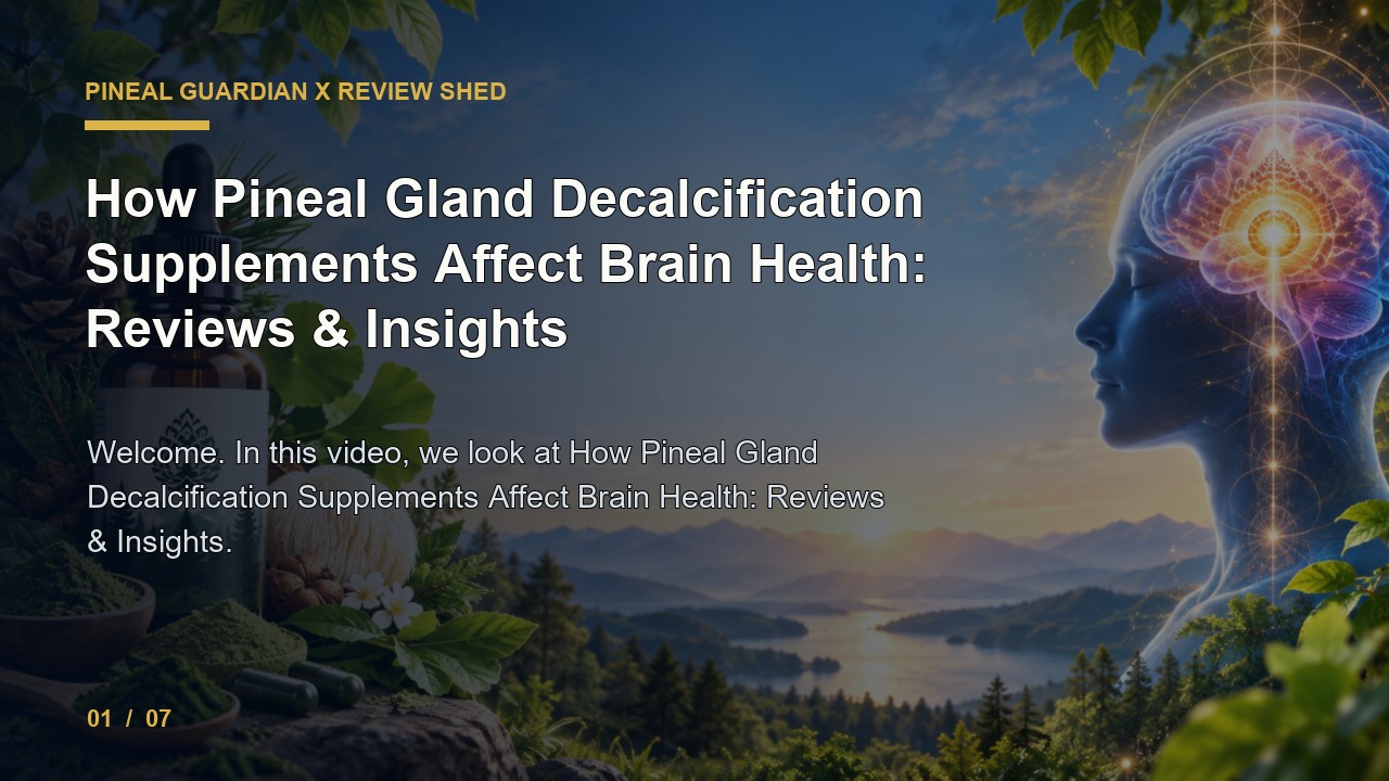 Pineal Guardian X Review: How Pineal Gland Decalcification Supplements Affect Brain Health Reviews Insights video thumbnail