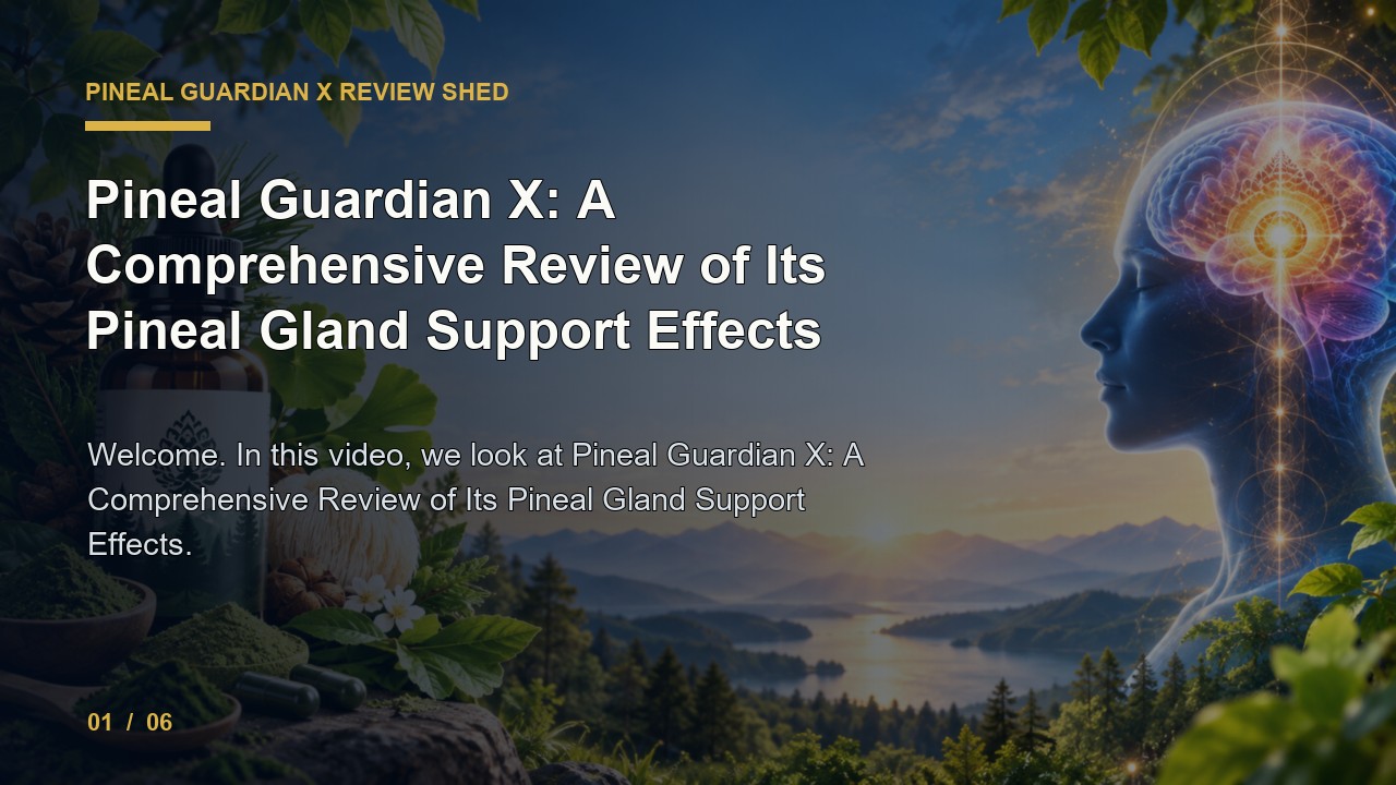 Pineal Guardian X Review: Pineal Guardian X a Comprehensive Review of Its Pineal Gland Support Effects video thumbnail
