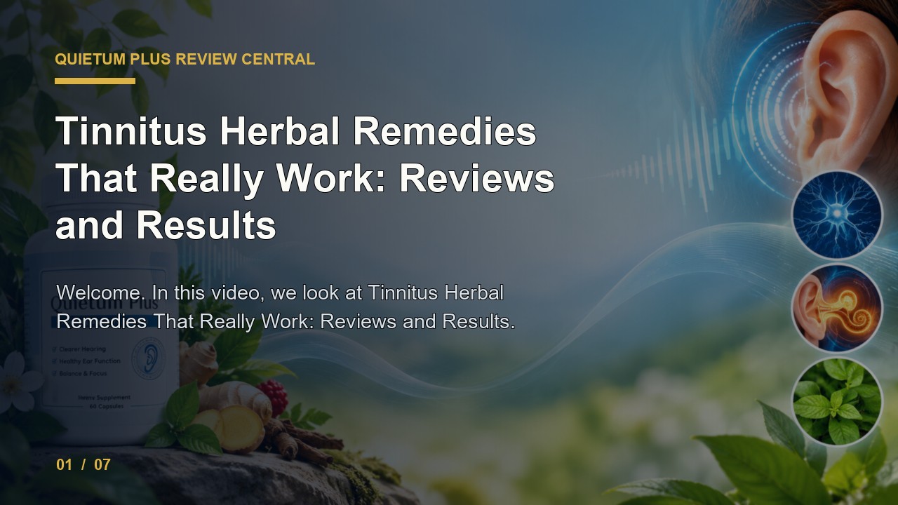 Quietum Plus Review: Tinnitus Herbal Remedies That Really Work Reviews and Results video thumbnail