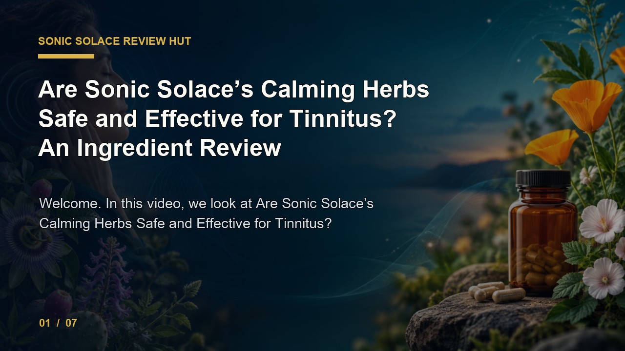 Sonic Solace Review: Are Sonic Solace S Calming Herbs Safe and Effective for Tinnitus an Ingredient Review video thumbnail
