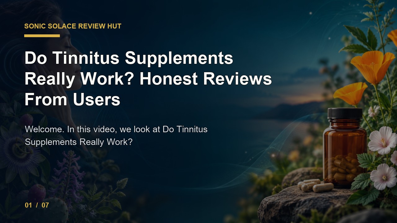 Sonic Solace Review: Do Tinnitus Supplements Really Work Honest Reviews from Users video thumbnail