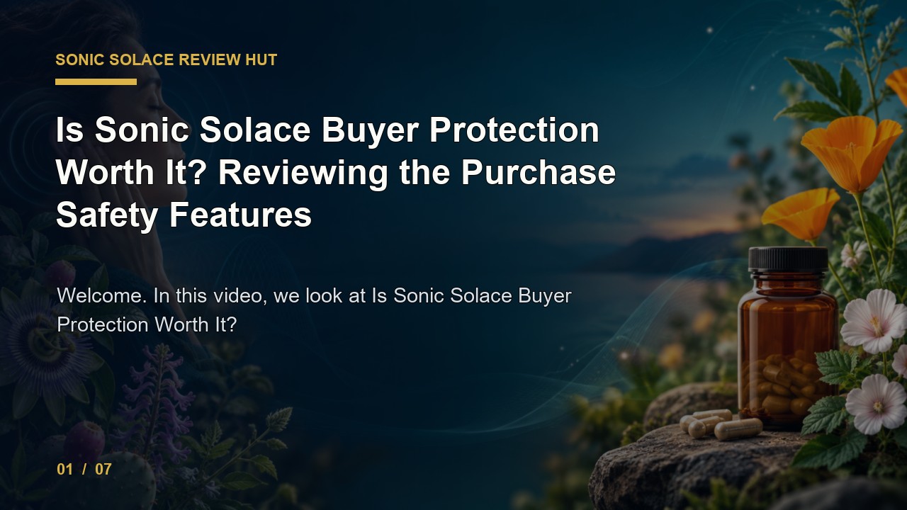Sonic Solace Review: Is Sonic Solace Buyer Protection Worth It Reviewing the Purchase Safety Features video thumbnail