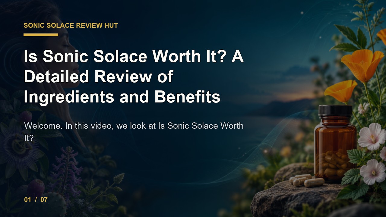 Sonic Solace Review: Is Sonic Solace Worth It a Detailed Review of Ingredients and Benefits video thumbnail