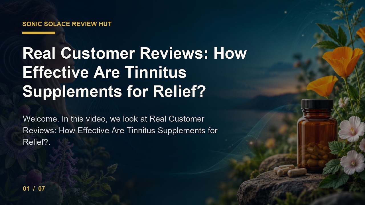 Sonic Solace Review: Real Customer Reviews How Effective Are Tinnitus Supplements for Relief video thumbnail