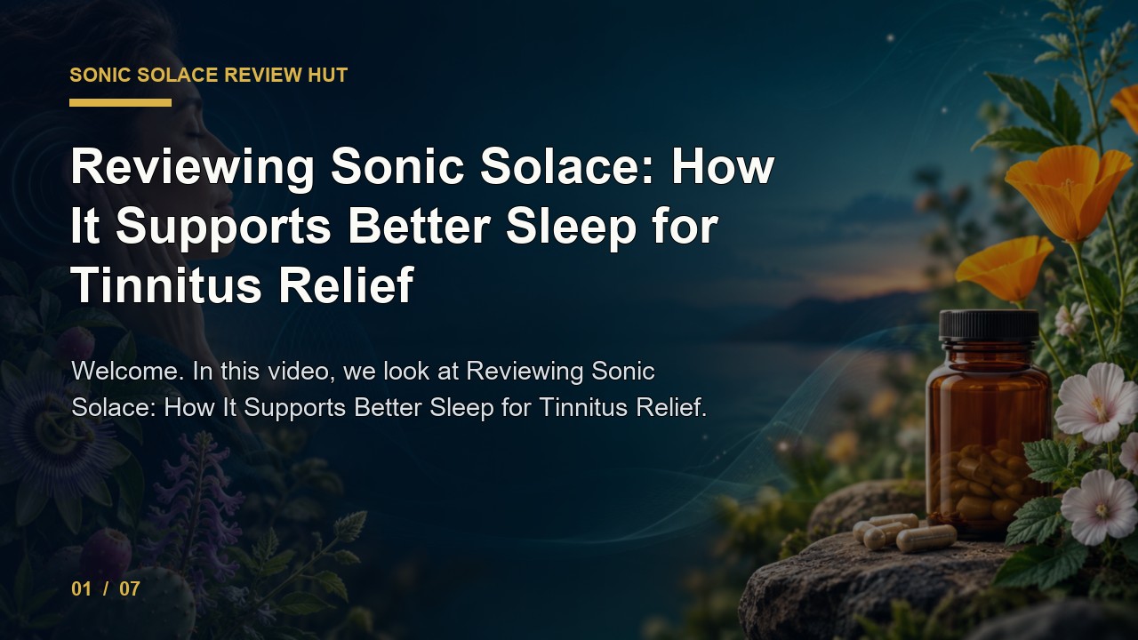 Sonic Solace Review: Reviewing Sonic Solace How It Supports Better Sleep for Tinnitus Relief video thumbnail