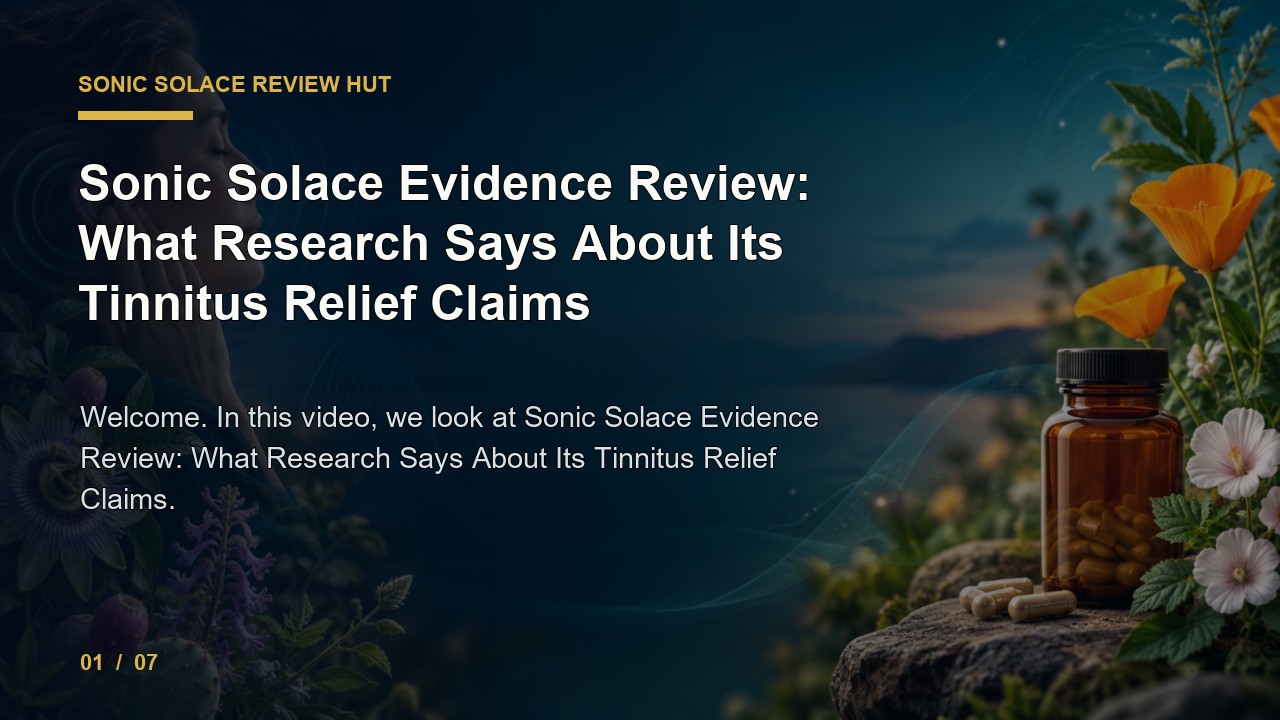 Sonic Solace Review: Sonic Solace Evidence Review What Research Says About Its Tinnitus Relief Claims video thumbnail