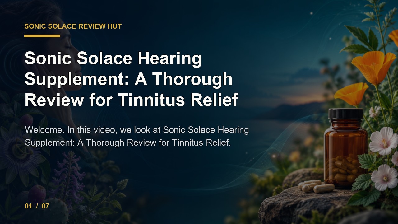 Sonic Solace Review: Sonic Solace Hearing Supplement a Thorough Review for Tinnitus Relief video thumbnail