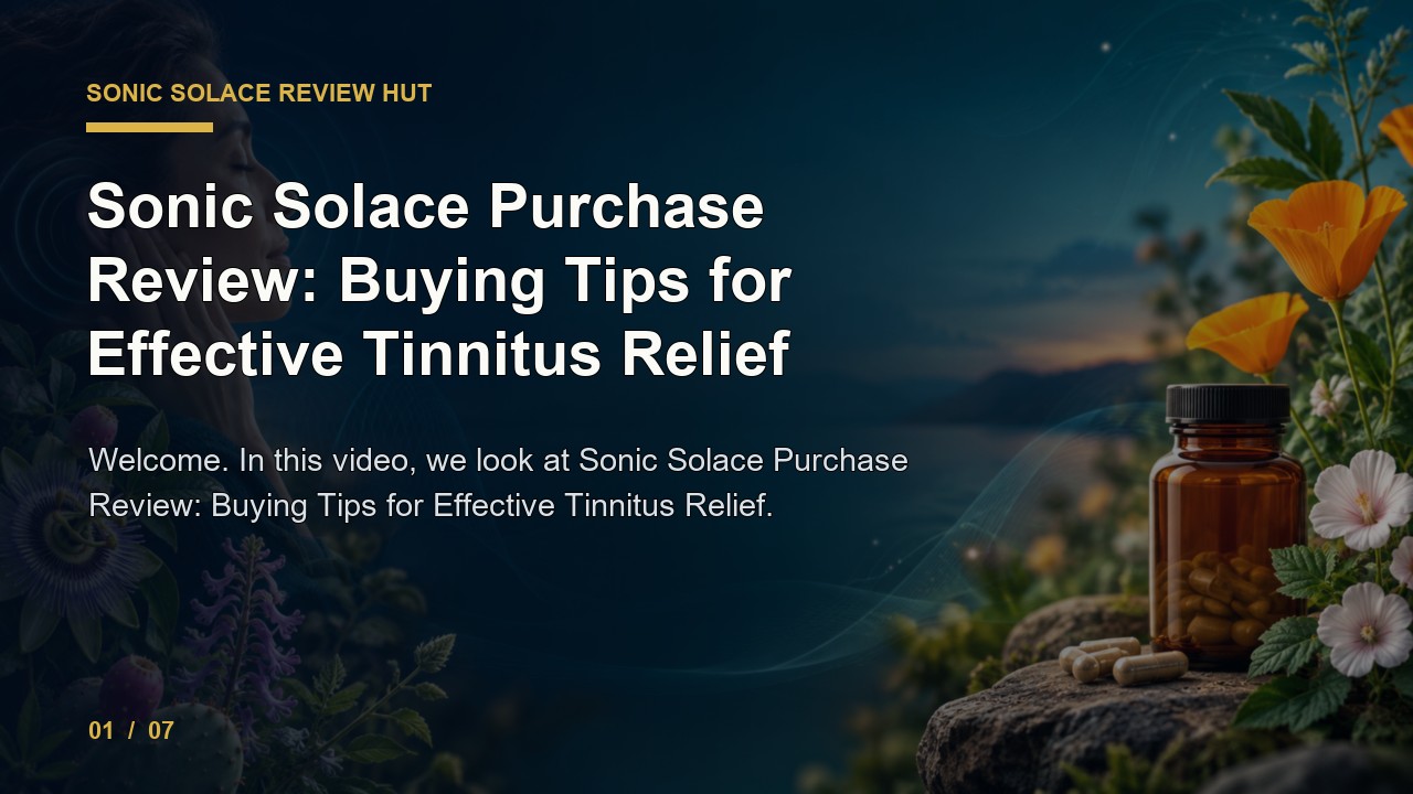 Sonic Solace Review: Sonic Solace Purchase Review Buying Tips for Effective Tinnitus Relief video thumbnail