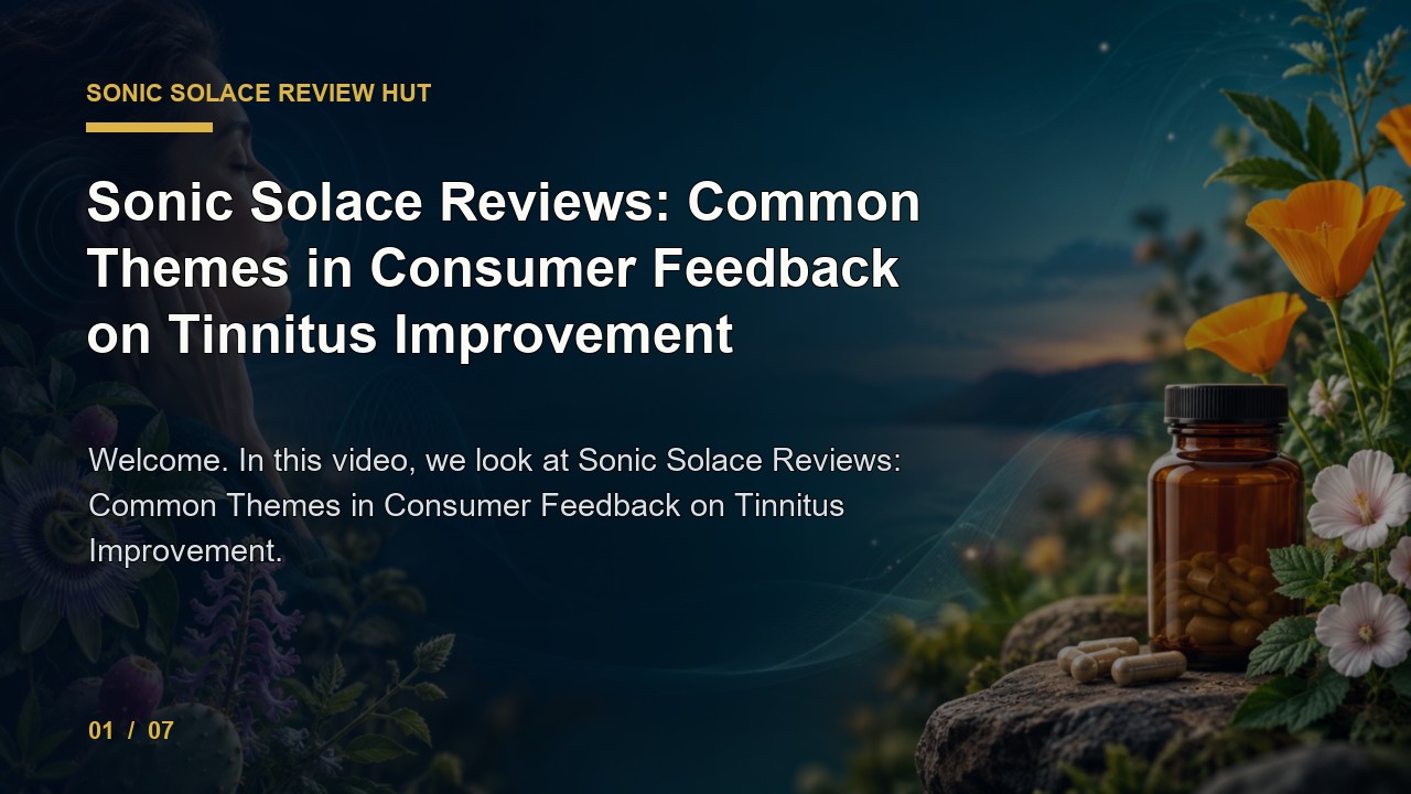 Sonic Solace Review: Sonic Solace Reviews Common Themes in Consumer Feedback on Tinnitus Improvement video thumbnail