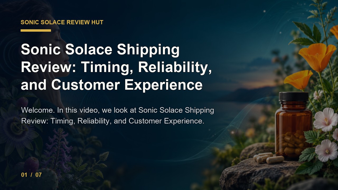 Sonic Solace Review: Sonic Solace Shipping Review Timing Reliability and Customer Experience video thumbnail