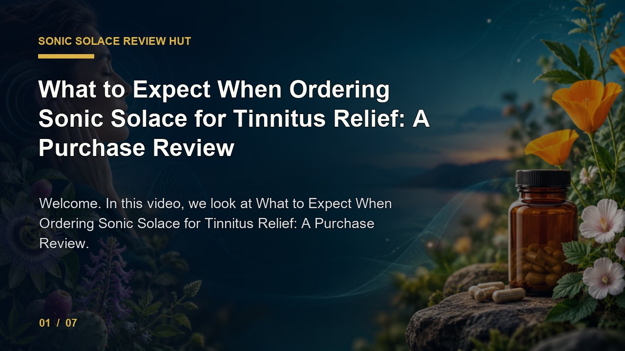 Sonic Solace Review: What to Expect When Ordering Sonic Solace for Tinnitus Relief a Purchase Review video thumbnail