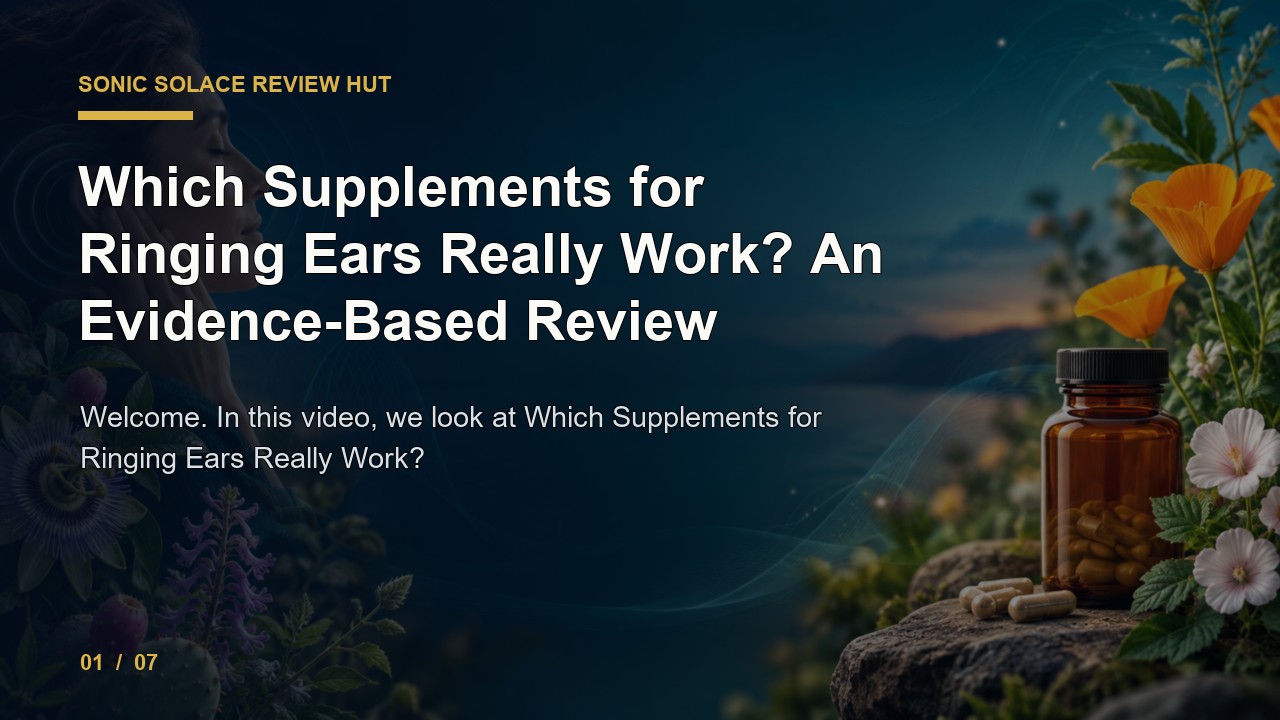 Sonic Solace Review: Which Supplements for Ringing Ears Really Work an Evidence Based Review video thumbnail