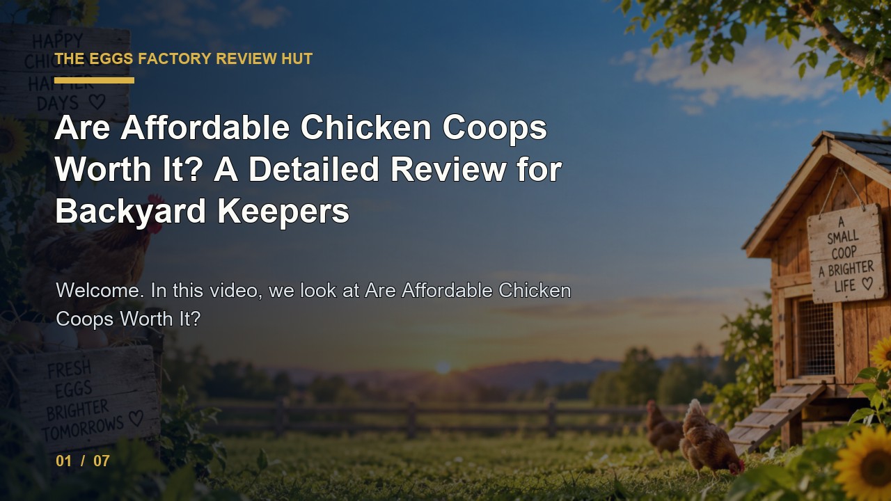 The Eggs Factory Review: Are Affordable Chicken Coops Worth It a Detailed Review for Backyard Keepers video thumbnail