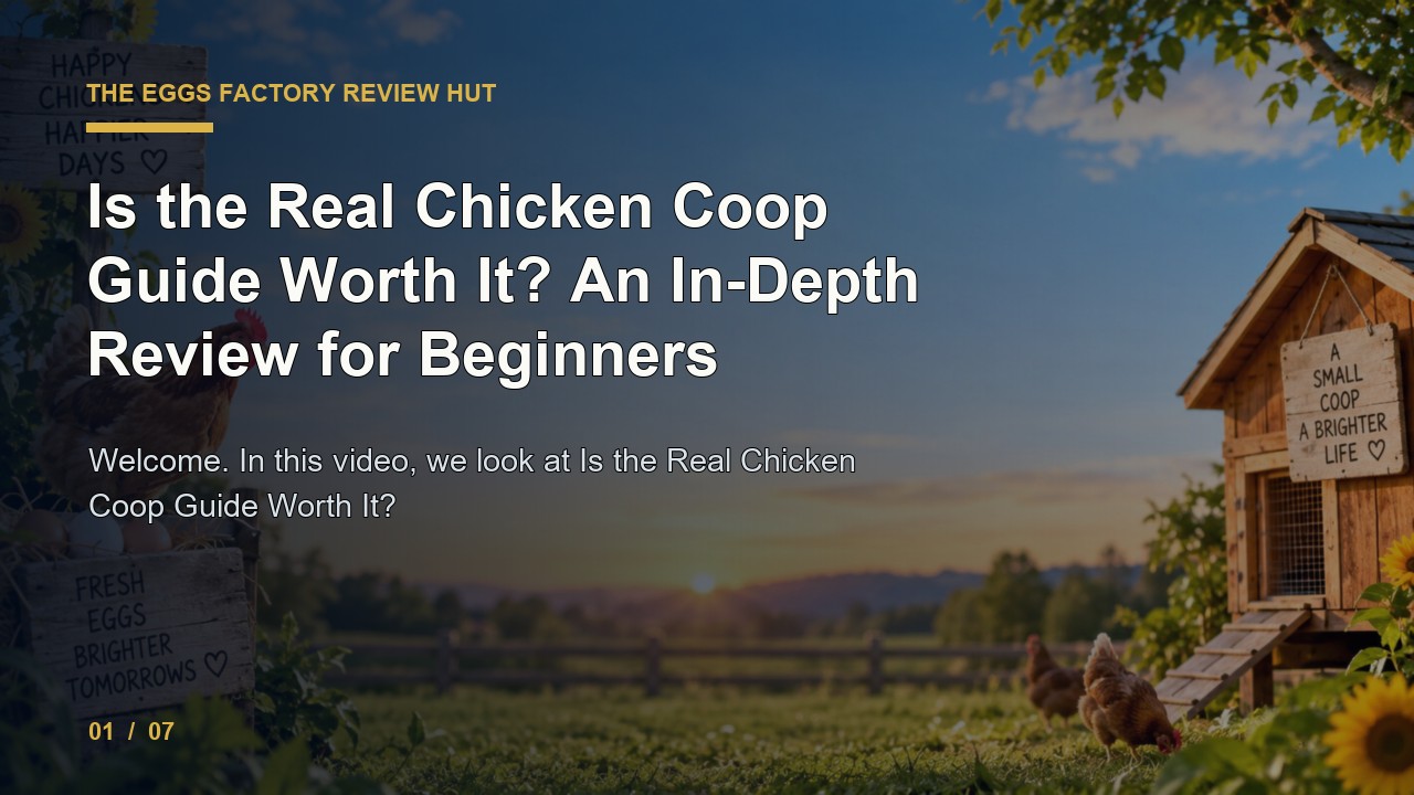 The Eggs Factory Review: Is the Real Chicken Coop Guide Worth It an in Depth Review for Beginners video thumbnail